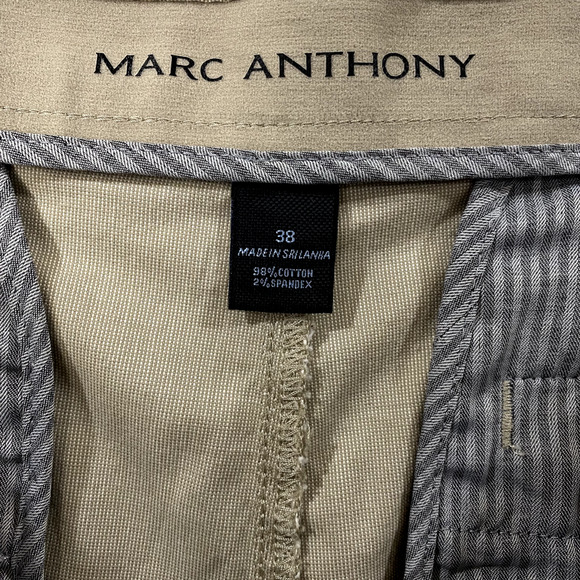 Marc Anthony Shorts Men’s Size 38W Brown Stretch Waist Slim Fit Summer Casual - Picture 4 of 12